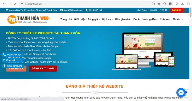 Top 8 Đơn vị thiết kế website chuyên nghiệp và đáng tin cậy nhất tại Thanh Hóa