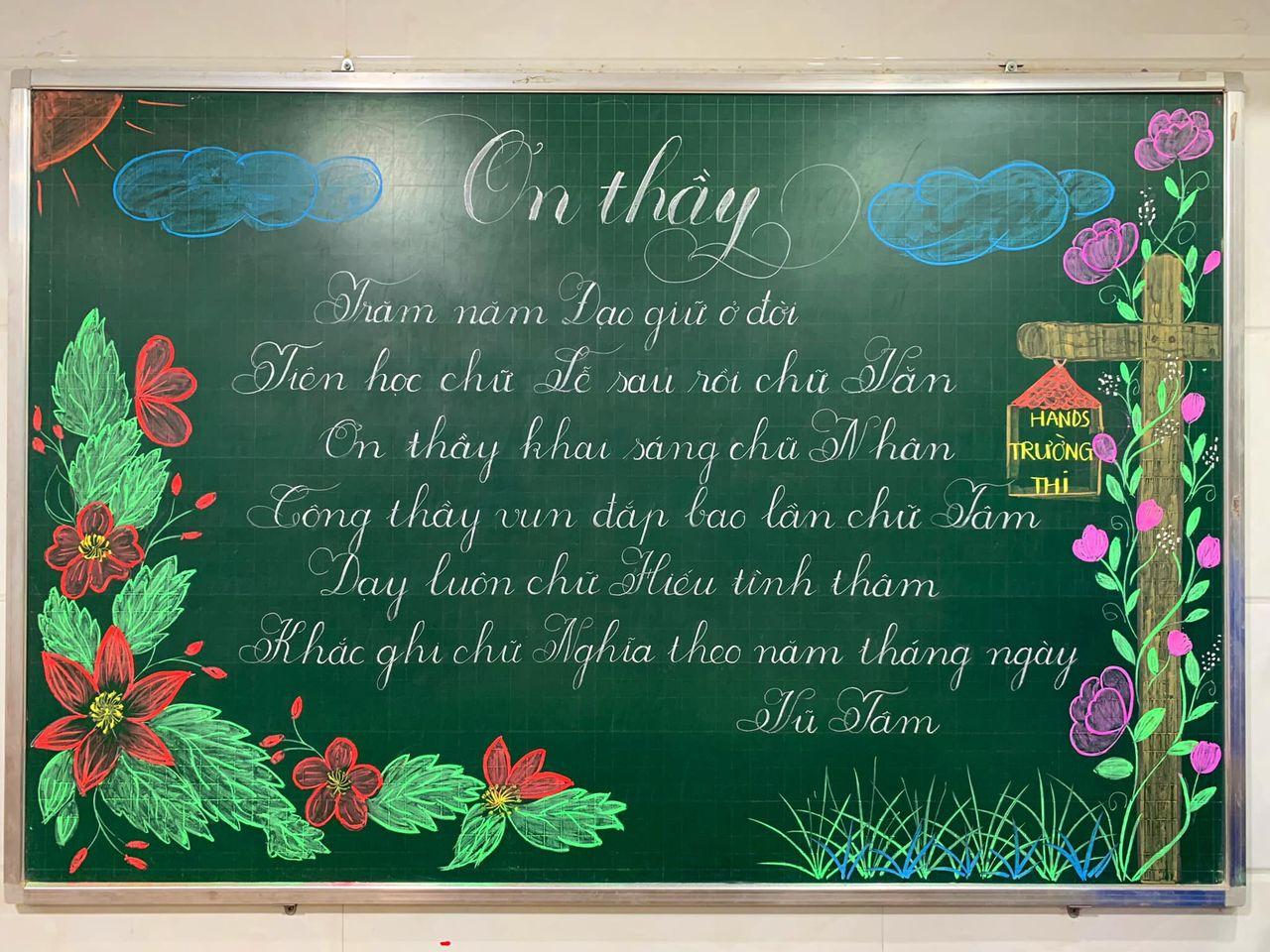Top 6 Mẫu Trang Trí Bảng Viết Chữ Đẹp Cho Giáo Viên