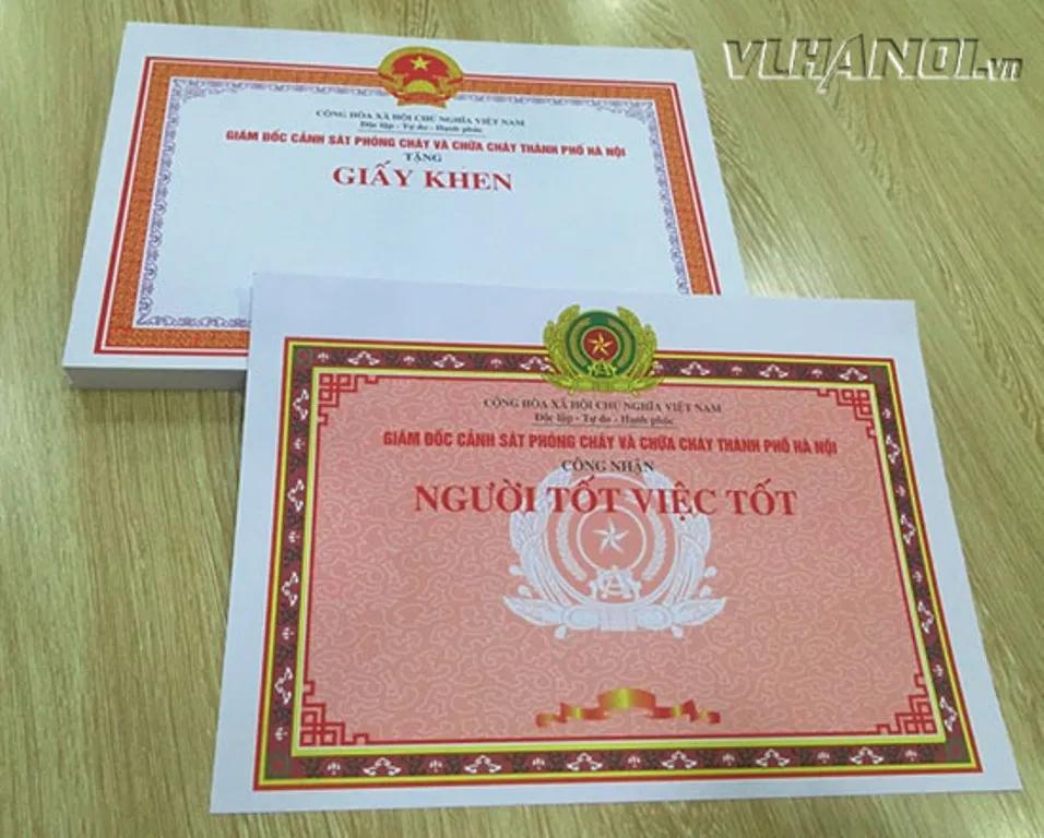 Top 8 địa chỉ in giấy khen đẹp và chuyên nghiệp nhất Hà Nội