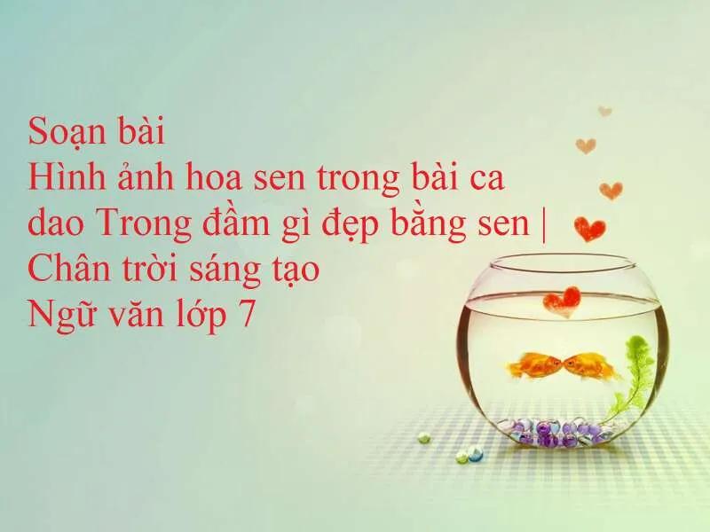 6 Bài phân tích xuất sắc nhất về hình ảnh hoa sen trong ca dao 'Trong đầm gì đẹp bằng sen' (Ngữ văn 7 - SGK Chân trời sáng tạo)