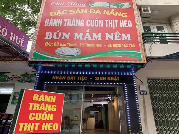 5 địa chỉ bánh tráng cuốn thịt heo đình đám nhất Thanh Hoá