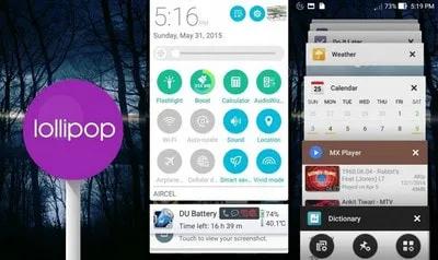 Hướng dẫn nâng cấp Zenfone lên Android 5.0 Lollipop