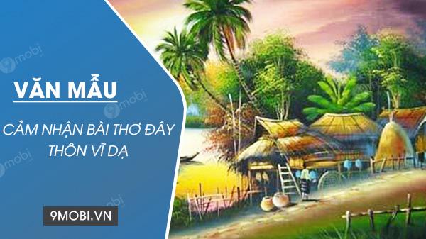 Cảm nhận về bài thơ "Đây thôn Vĩ Dạ"