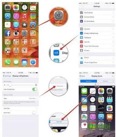 Bật mí cách tận dụng Display Zoom trên iPhone 6 và iPhone 6 Plus