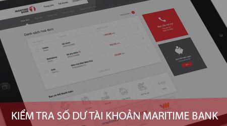 Hướng dẫn chi tiết cách kiểm tra số dư tài khoản Maritime Bank ngay trên điện thoại di động