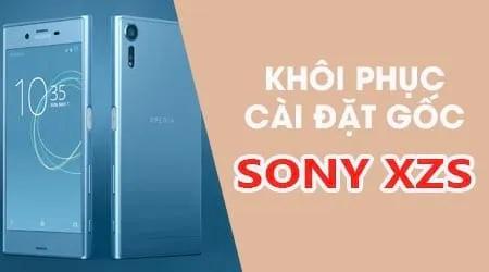 Cách phục hồi cài đặt gốc trên Sony Xperia XZs