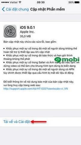 Hướng dẫn chi tiết cách nâng cấp lên iOS 9.0.1 cho iPhone/iPad - Khắc phục mọi lỗi trên iOS 9
