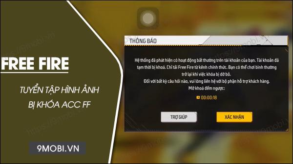 Tuyển tập hình ảnh tài khoản Free Fire bị khóa mới nhất 2023