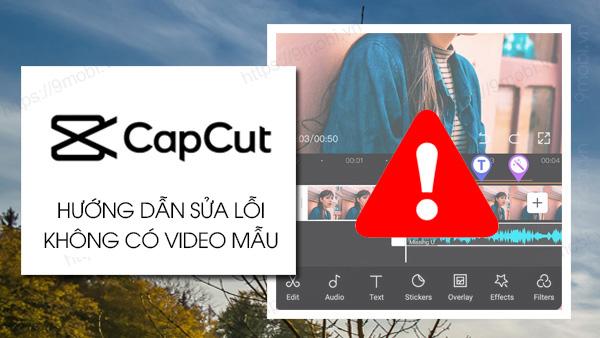 Hướng dẫn khắc phục lỗi CapCut không hiển thị video mẫu