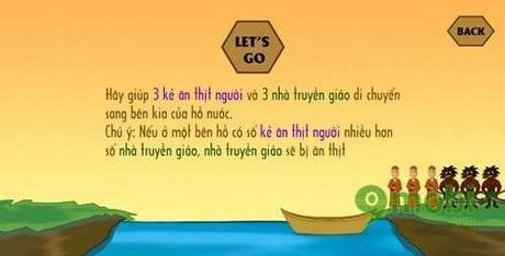Giải mã thử thách 'Qua sông IQ' câu 2: Cách đưa nhà truyền giáo và tên sát nhân sang bờ an toàn
