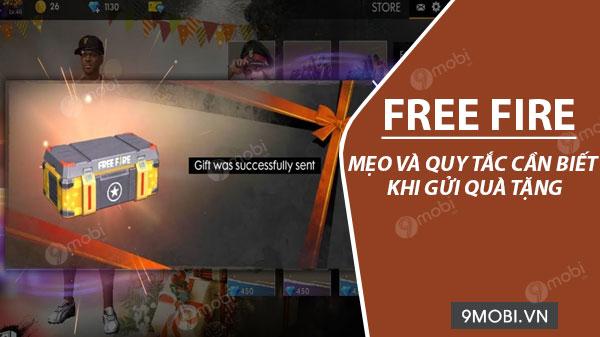 Cách gửi quà tặng trong Free Fire, những mẹo hay và quy tắc cần nhớ