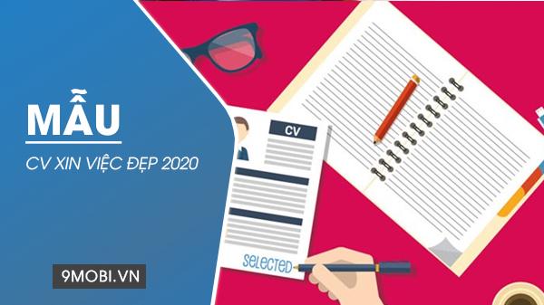 Các mẫu CV xin việc ấn tượng nhất năm 2020