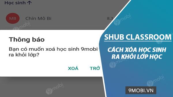 Hướng dẫn loại bỏ học sinh khỏi lớp học trên SHub Classroom