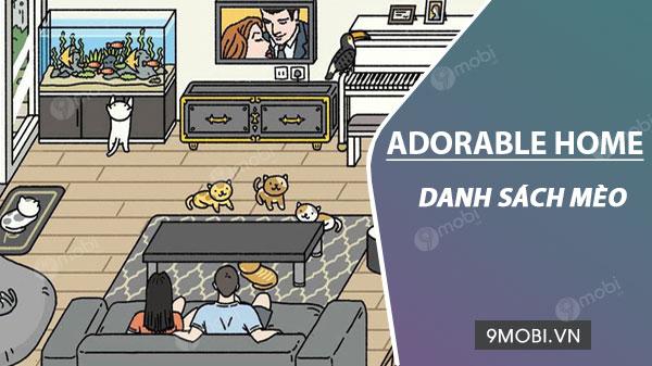 Khám phá danh sách mèo trong Adorable Home: Tên gọi và đặc điểm riêng biệt