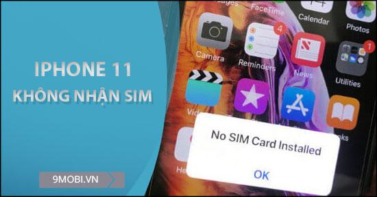 Khắc phục lỗi iPhone 11 không nhận SIM