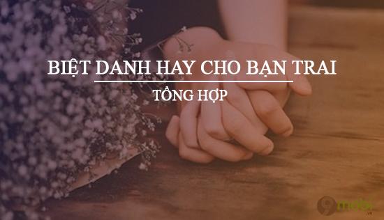 Những biệt danh ngọt ngào dành cho bạn trai