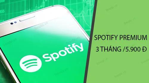 Hướng dẫn đăng ký Spotify Premium 3 tháng chỉ với 5.900 đồng, tận hưởng âm nhạc chất lượng cao với ưu đãi hấp dẫn.