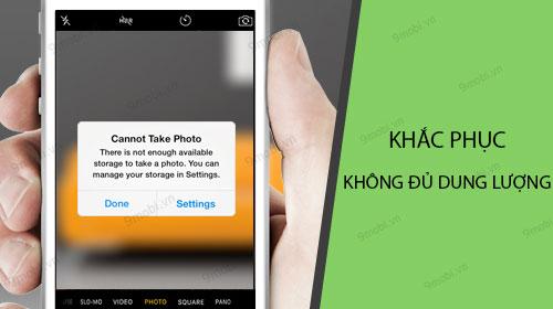 Khắc phục lỗi "hết dung lượng bộ nhớ" trên điện thoại