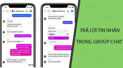 Cách trả lời tin nhắn cá nhân trong Group chat trên Messenger
