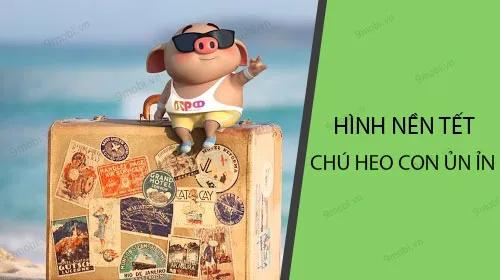 Những hình nền Tết đáng yêu với chú Heo con Ủn Ỉn