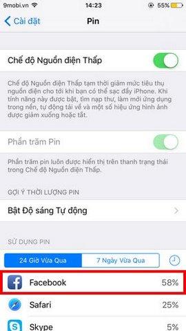 Cách khắc phục sự cố pin yếu khi sử dụng Facebook trên iPhone