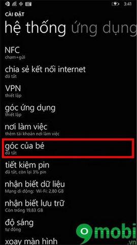 Hướng dẫn bật Kid's Corner và mở ứng dụng trẻ em trên điện thoại Lumia