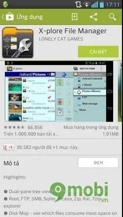 Hướng dẫn truy cập thư mục máy tính từ điện thoại Android thông qua mạng Wifi