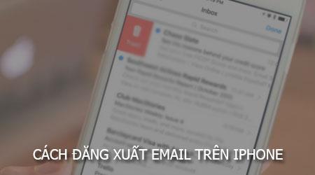 Hướng dẫn cách thoát tài khoản email trên iPhone