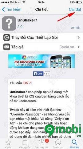 Mở khóa iPhone chỉ bằng một cú lắc tay với Unshaker7