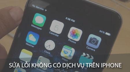 Hướng dẫn cách khắc phục lỗi không có dịch vụ trên iPhone và iPad