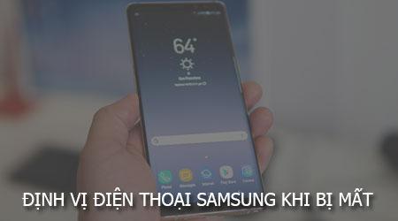 Cách tìm lại điện thoại Samsung khi bị mất