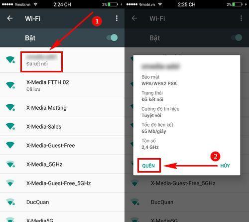 Điện thoại Vivo không thể kết nối Wifi