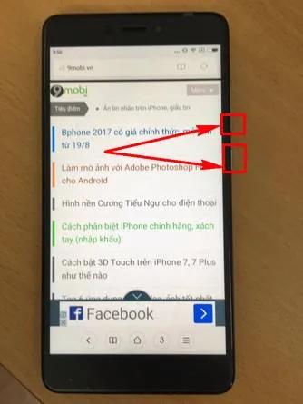 Cách thực hiện chụp màn hình trên Xiaomi Mi 6.