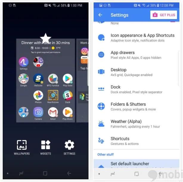 Hướng dẫn thiết lập màn hình chính xoay ngang cho Samsung Galaxy S9 trên điện thoại Android