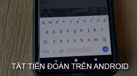 Hướng dẫn tắt tính năng dự đoán từ và tự động sửa lỗi chính tả trên Android