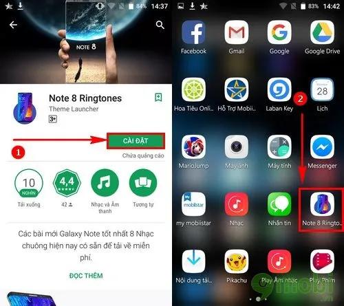 Cách cài đặt nhạc chuông từ Samsung Note 8 lên các dòng điện thoại Android khác.