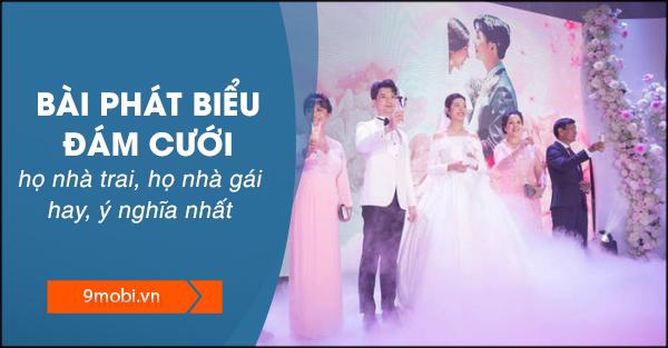 Những bài phát biểu trong đám cưới, từ đại diện gia đình nhà trai và nhà gái, luôn là những lời chúc phúc sâu sắc, đầy tình cảm. Đây là cơ hội để gia đình hai bên gửi đến cô dâu chú rể những lời động viên, yêu thương trong ngày trọng đại của họ.