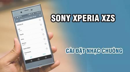 Hướng dẫn thay đổi nhạc chuông cá nhân hóa trên Sony Xperia XZs