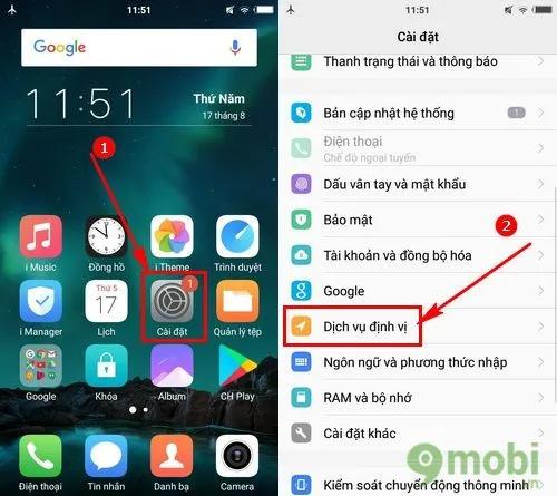 Cách xác định và tìm lại điện thoại Vivo 5 bị thất lạc, định vị vị trí chính xác