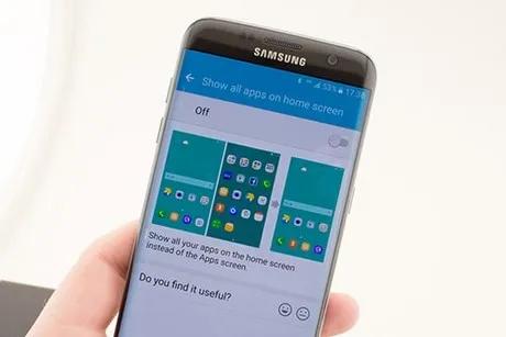 Cách hiển thị toàn bộ ứng dụng trực tiếp trên màn hình chính của Samsung S7 Edge một cách dễ dàng và nhanh chóng.