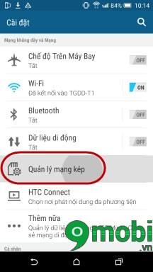Hướng dẫn chuyển đổi mạng 2G thành 3G trên điện thoại HTC