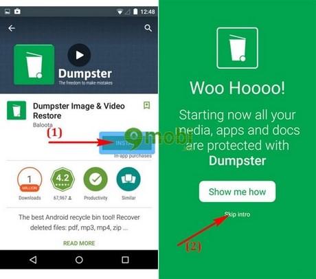 Hướng dẫn tạo thùng rác trên Android