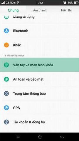 Hướng dẫn chi tiết cách bật/tắt tính năng bảo mật vân tay trên điện thoại Oppo