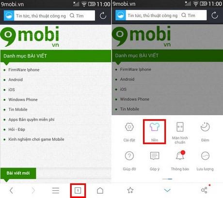 UC Browser - Cách tùy chỉnh giao diện trình duyệt theo phong cách riêng