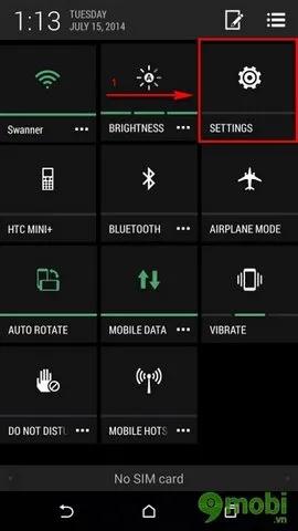 Cách hiển thị phần trăm pin trên HTC One M9, HTC One M8 và HTC One