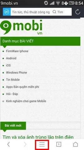 UC Browser - Hướng dẫn xóa cookie và bộ nhớ cache trình duyệt