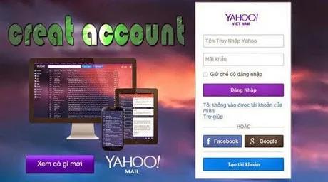 Cách đăng ký tài khoản Yahoo trên điện thoại