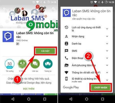 Cách dùng Laban SMS - "khóa cứng" tin nhắn rác trên Android