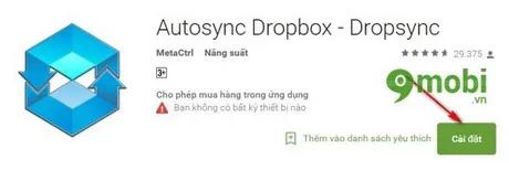 Hướng dẫn đồng bộ dữ liệu Dropbox tự động trên Android