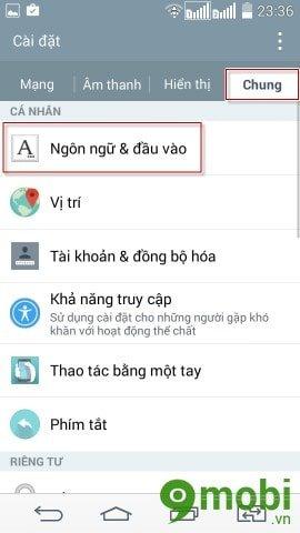 Hướng dẫn tắt tính năng tiên đoán trên bàn phím điện thoại LG G3